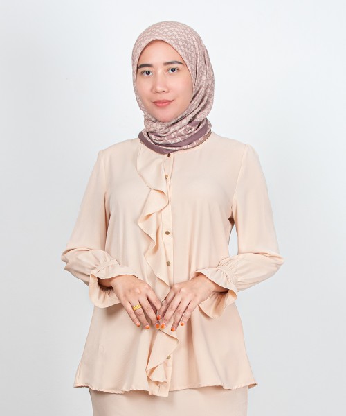 Ayra Ruffle Button Top