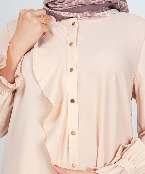 Ayra Ruffle Button Top