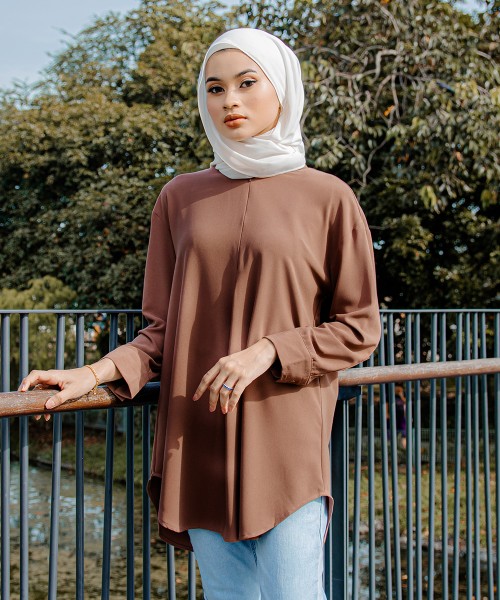 Billy Drop Shoulder Button Top