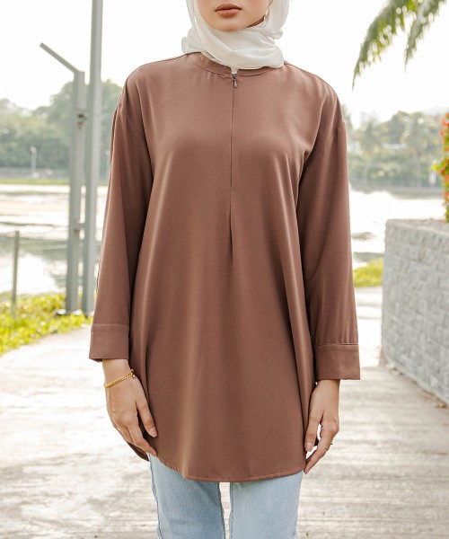 Billy Drop Shoulder Button Top