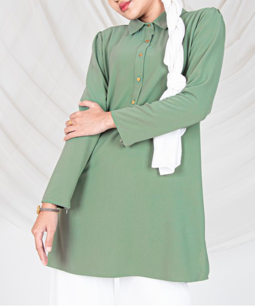 Billy Half-Button Collar Tunic