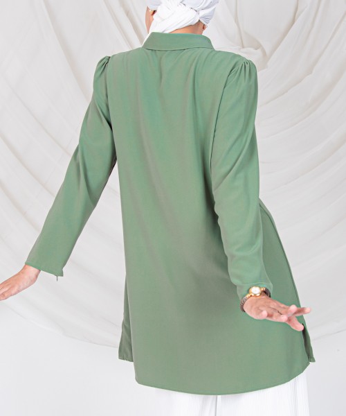 Billy Half-Button Collar Tunic