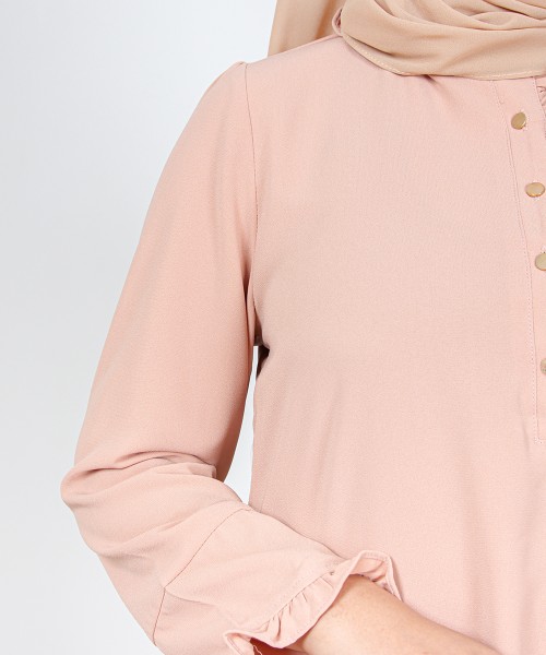 Billy Ruffle Button Top