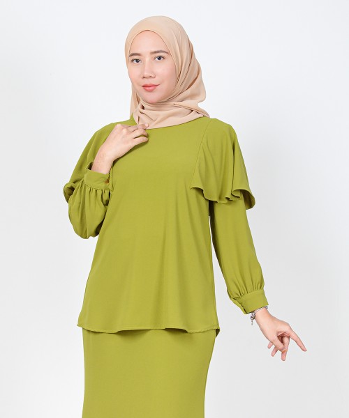 Billy Cape-Sleeve Top