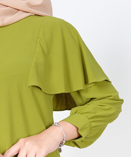 Billy Cape-Sleeve Top