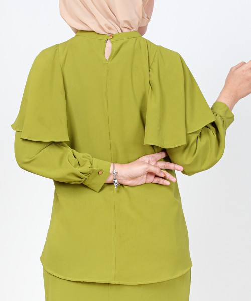 Billy Cape-Sleeve Top