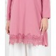 Faira Button Lace Tunic Top