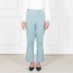 Garis Cotton Straight-Cut Pants