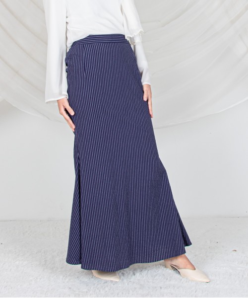 Garis Cotton Mermaid Skirt