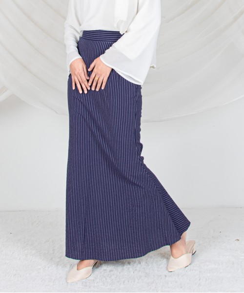 Garis Cotton Mermaid Skirt