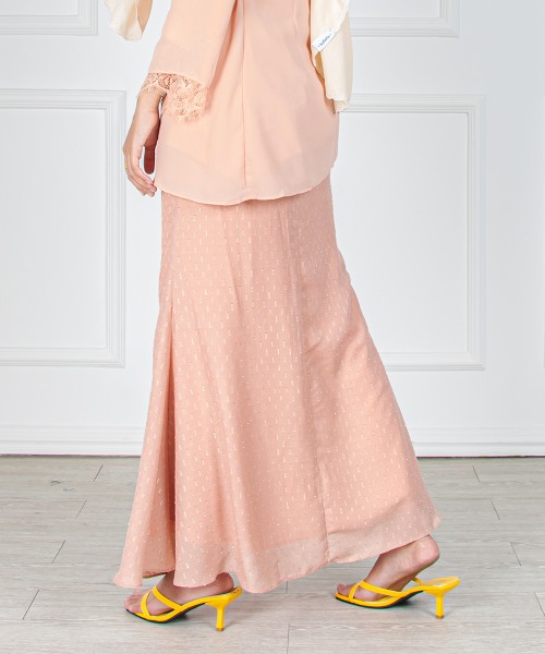 Karina Drape-Lace Pleated Kurung