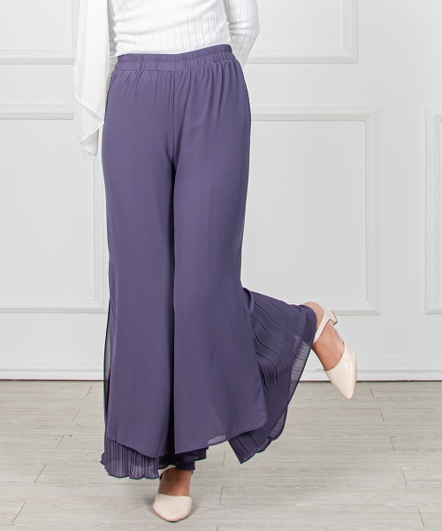 Karina Split-Pleated Palazo