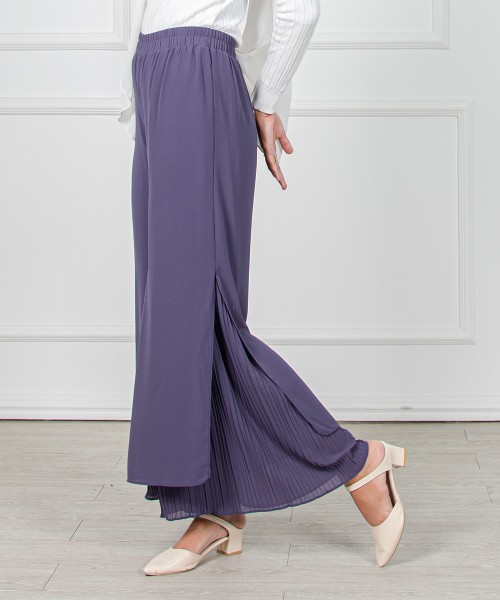 Karina Split-Pleated Palazo