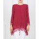 Karina Zip-Up Button Lace Top