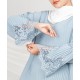 Khadija Pleated-Lace Kurung