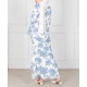 Lana Sayang Smocked Bell-Sleeve Kurung