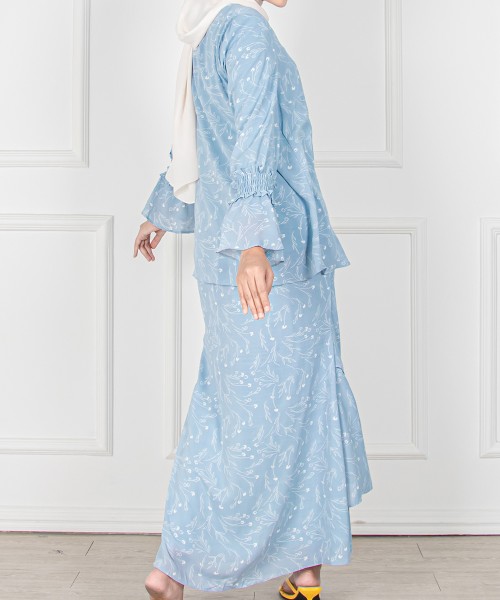 Lana Kasih Smocked Bell-Sleeve Kurung