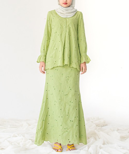 Meraki Ruffle-Wrist Mini Kurung