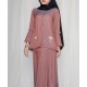 Sofia Satin Duo Kurung Kedah (Front-Pleated Skirt)