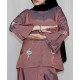 Sofia Satin Duo Kurung Kedah (Front-Pleated Skirt)