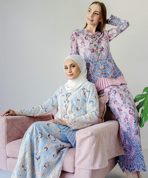 Salma Ruffle-Pleated Kurung