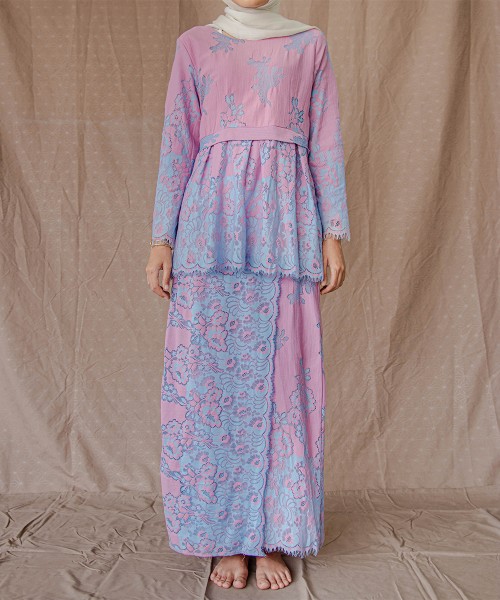 Salma Peplum-Lace Kurung