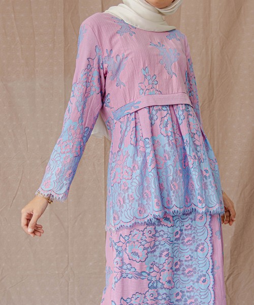 Salma Peplum-Lace Kurung