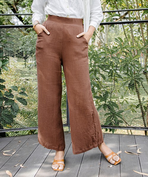 Saraa Wide-Cut Cullote Pants