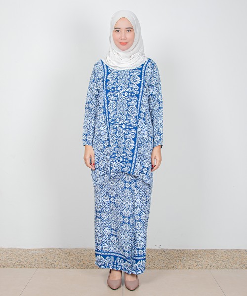 Seroja Drop-Shoulder Kurung (Pattern A)