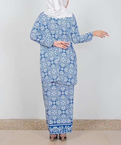 Seroja Drop-Shoulder Kurung (Pattern A)