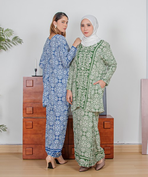 Seroja Drop-Shoulder Kurung (Pattern A)