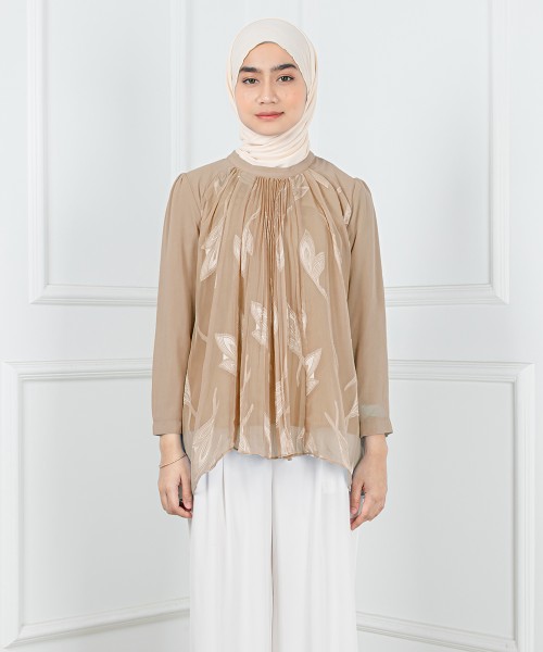 Surya Front Pleated Top