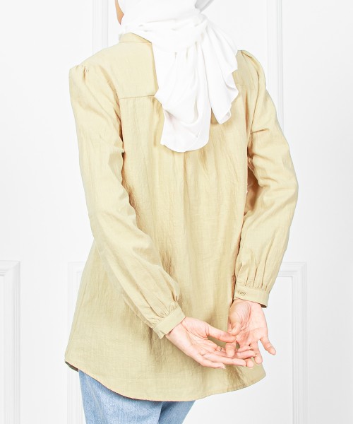 Yuki Button-Up Bib Top